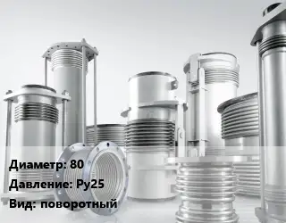Компенсатор 80 Ру25 поворотный